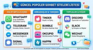 Güncel Popüler Chat Siteleri Listesi